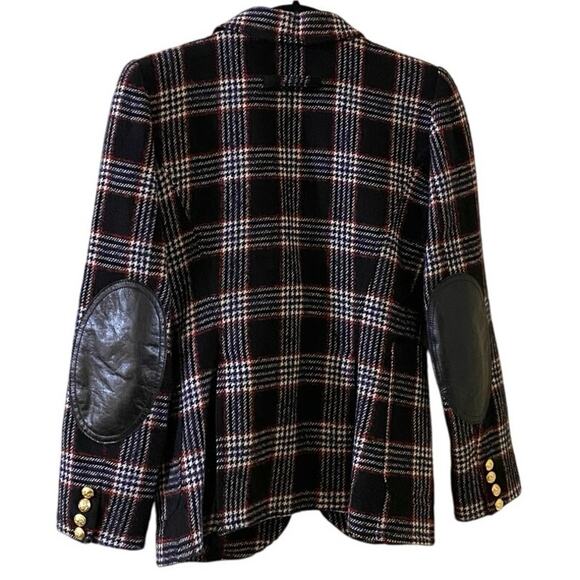 Smythe Dutchess Plaid Blazer In Black & White 4 - Picture 3 of 7